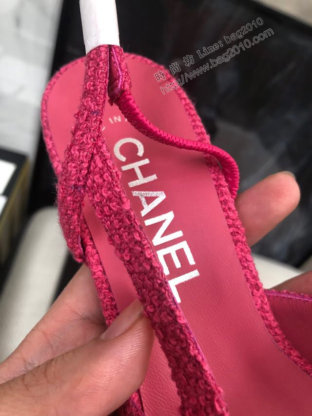 Chanel女鞋 香奈兒經典款涼鞋 Chanel高跟女款涼鞋  naq1181